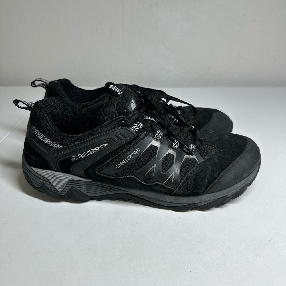 Camel Crown Mens Outdoor Hiking Shoes Breathable Non-Slip Low Top Black Sz 11,5